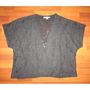 Love 21 Black Lace Lined Bolero Jacket